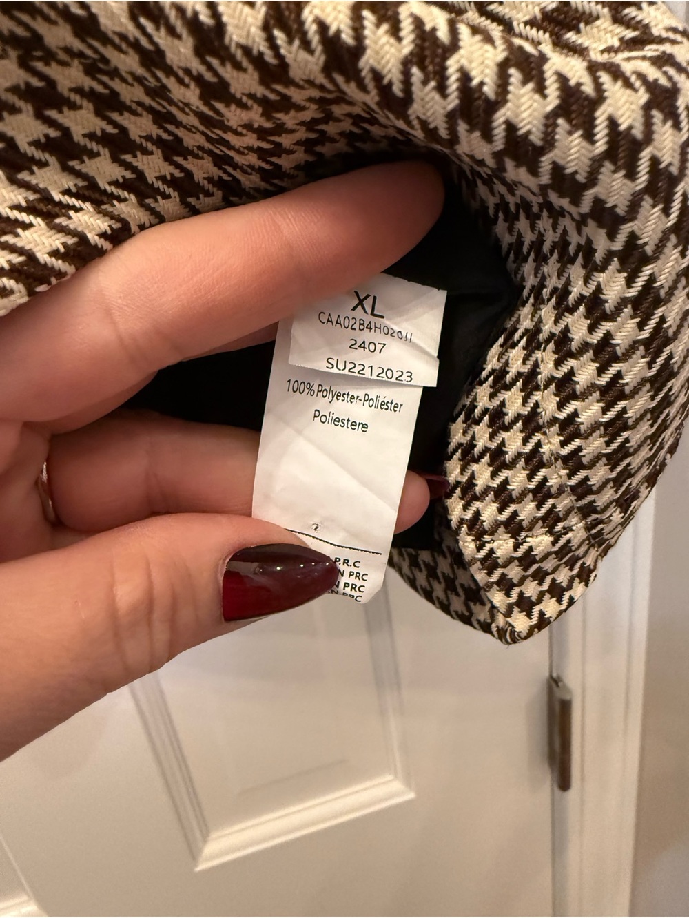 Cupshe Brown Houndstooth Mini Skirt - Picture 4 of 5